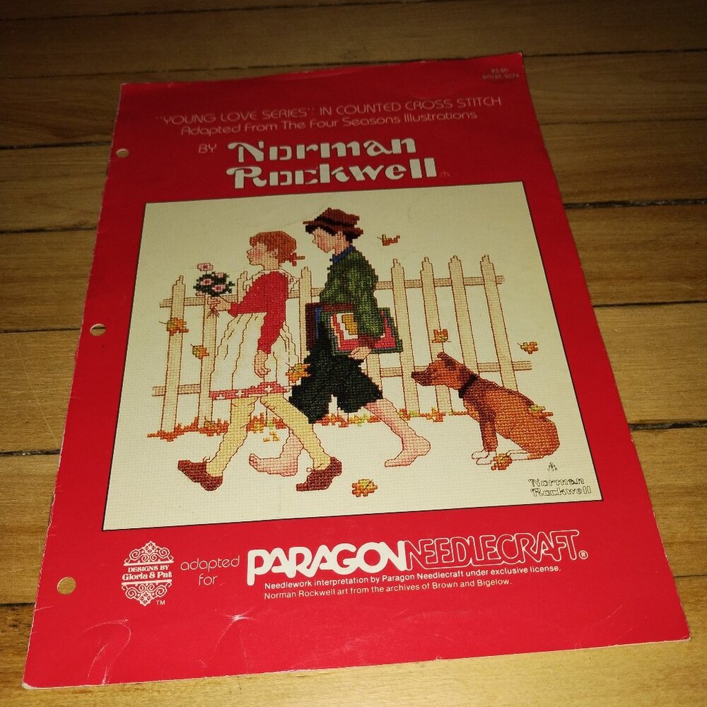Norman Rockwell Young Love Counted Thread Cross Stitch (Paragon Needlecraft)